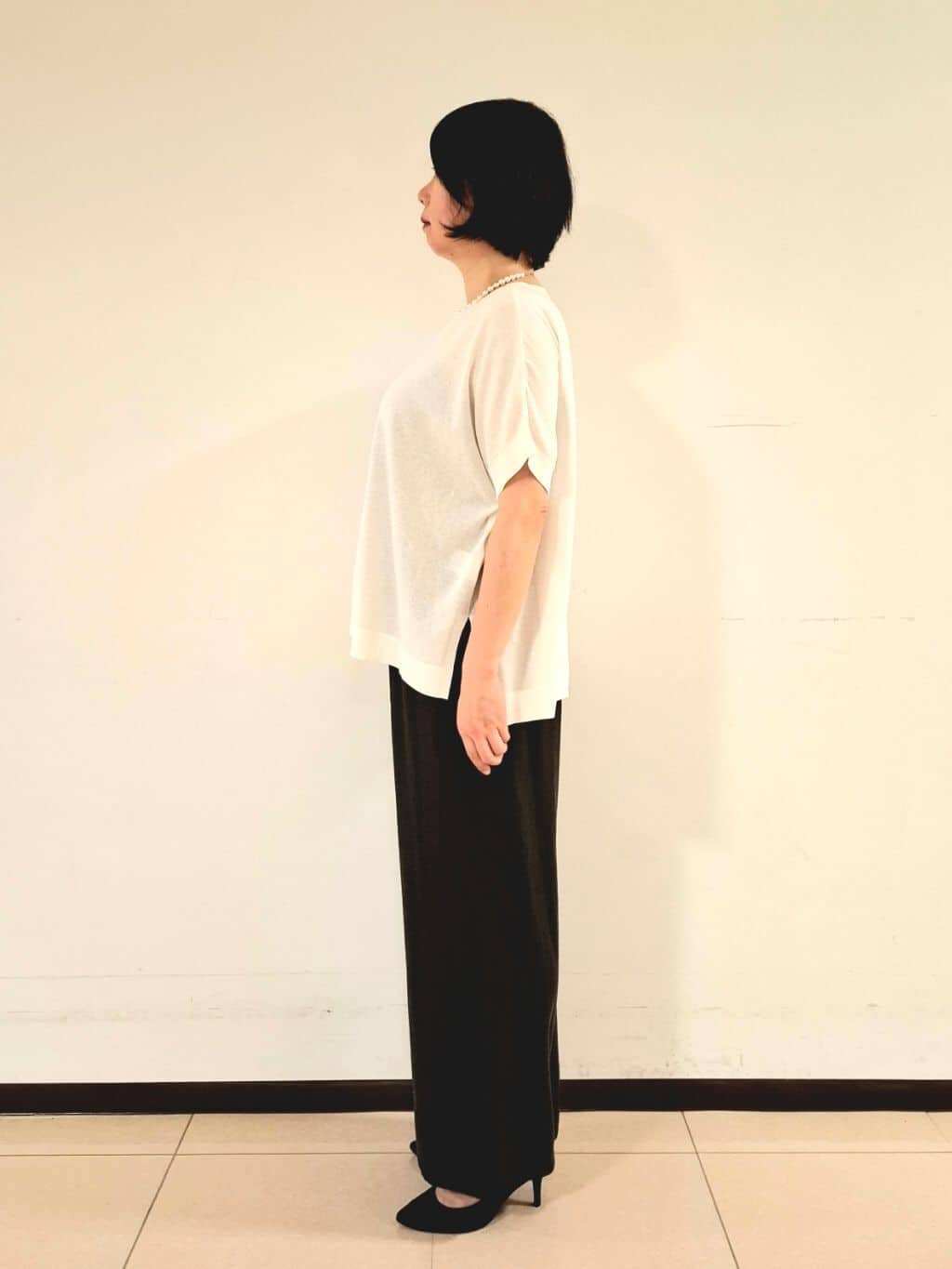 ねぎさんの「UNTITLED｜【セレモニー】淡水パールショートネック」を使ったコーディネート