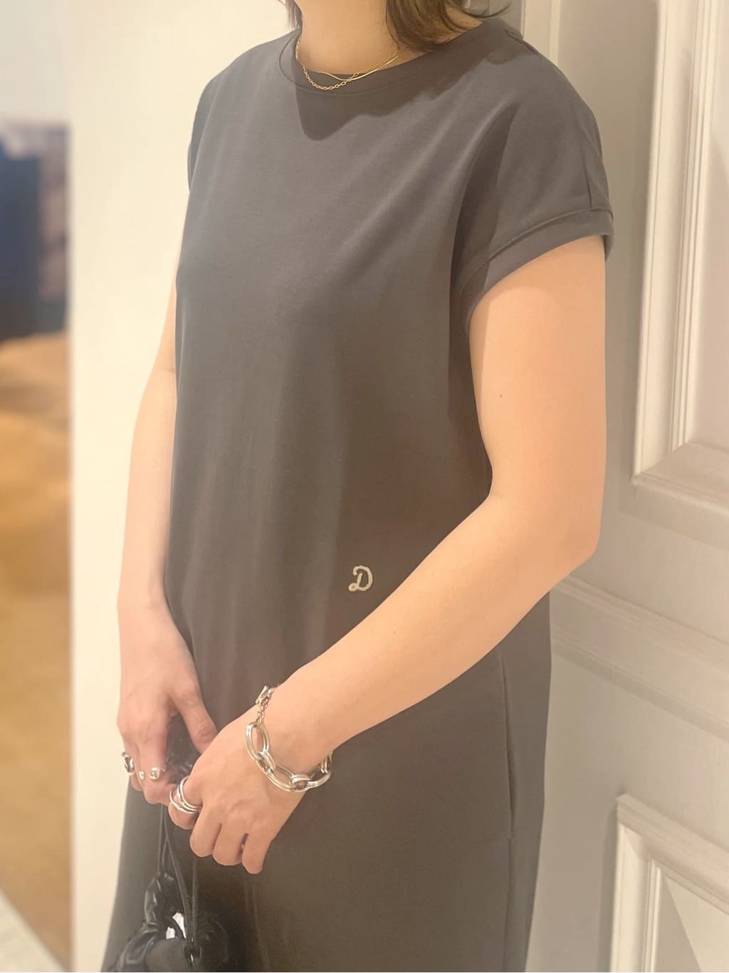 makiさんの「DRESSTERIOR｜◆スパンコール2WAYポシェット」を使ったコーディネート