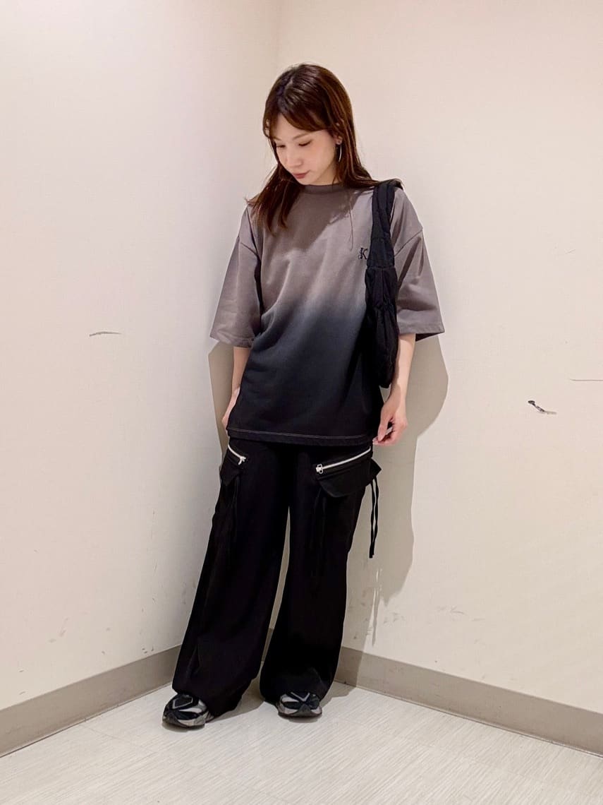 S.A.Oさんの「tk.TAKEO KIKUCHI｜グラデーションダイ5分袖カットソー」を使ったコーディネート