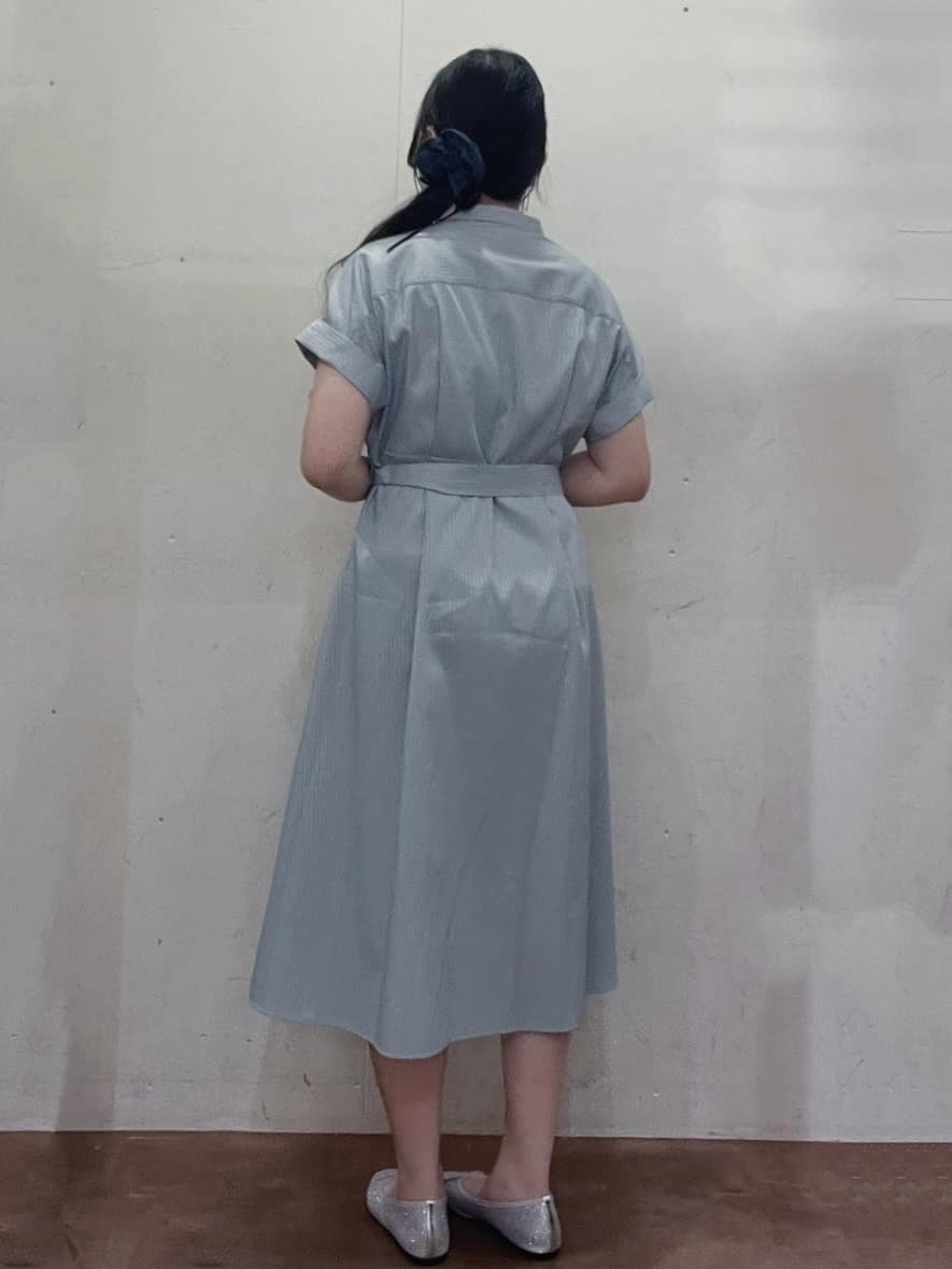 Hitomiさんの「index｜《XS-LLサイズ》マルチストライプシャツワンピース【洗濯機洗い可／イージーアイロン／防シワ】」を使ったコーディネート