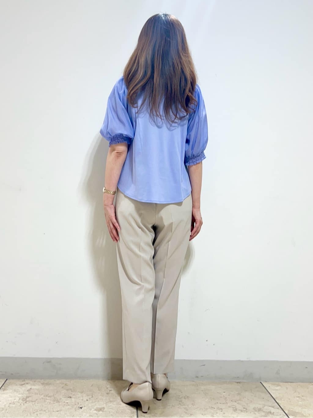 yuさんの「Reflect｜【マシンウォッシュ可】リネンライクフレアパンツ」を使ったコーディネート