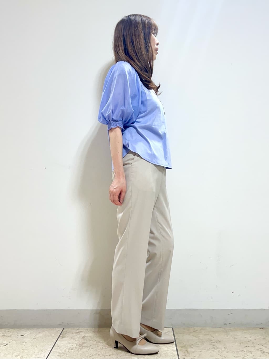 yuさんの「Reflect｜【マシンウォッシュ可】リネンライクフレアパンツ」を使ったコーディネート