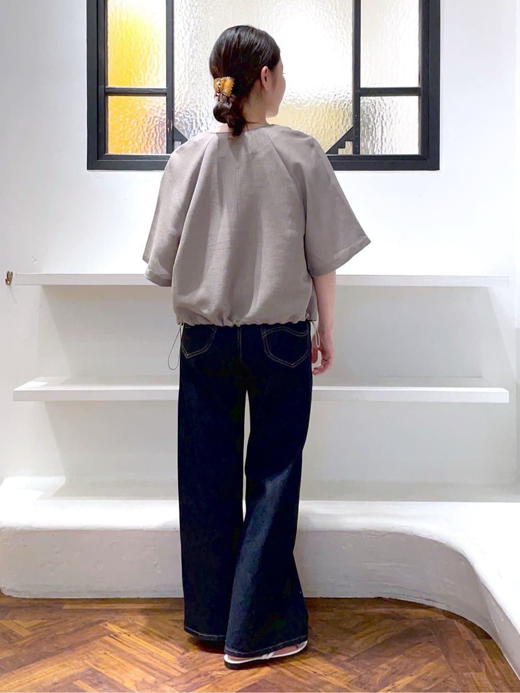 あんりさんの「grove｜【Lee&times;grove別注】WIDE DENIM PANTS」を使ったコーディネート