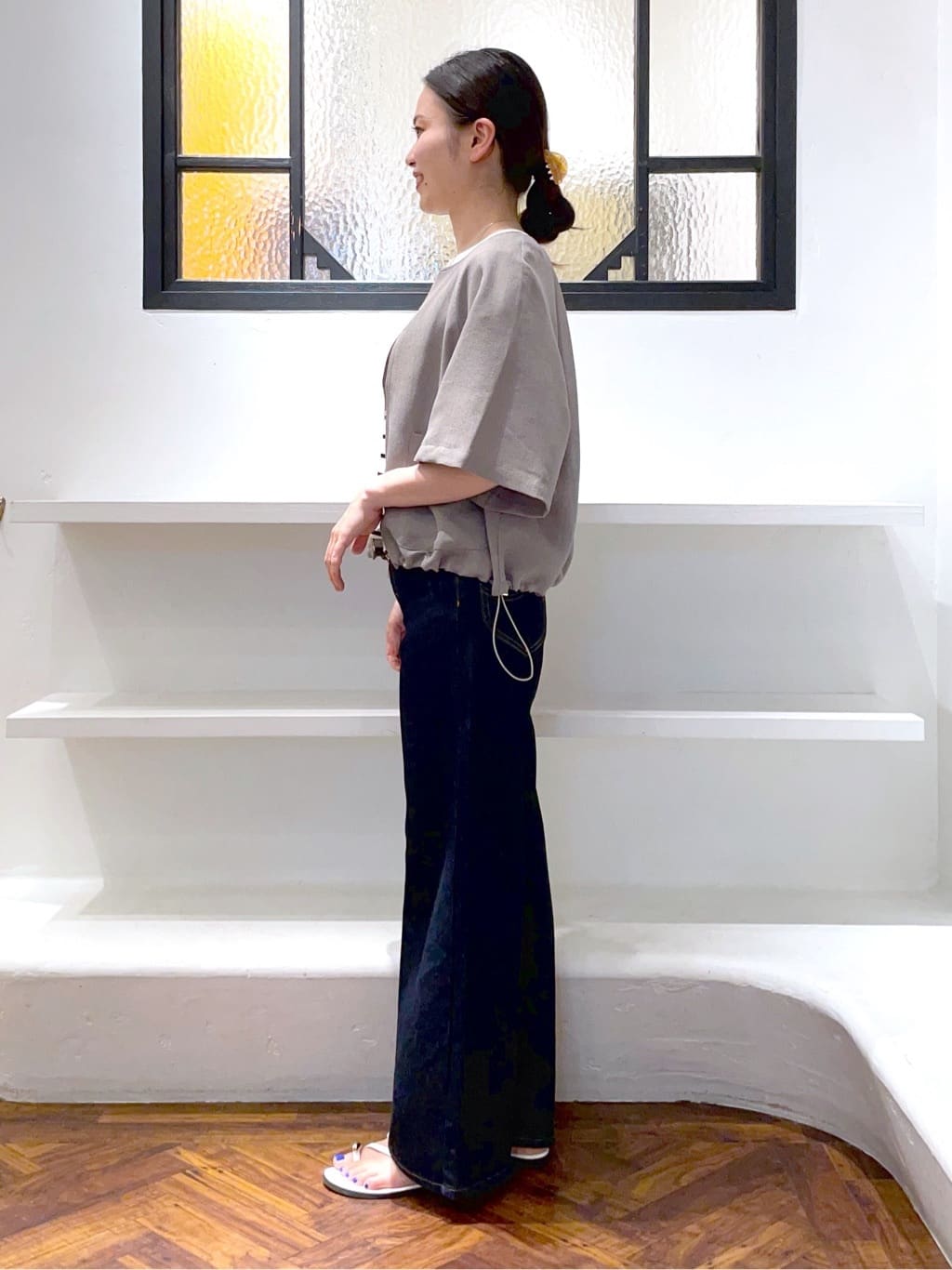 あんりさんの「grove｜【Lee&times;grove別注】WIDE DENIM PANTS」を使ったコーディネート