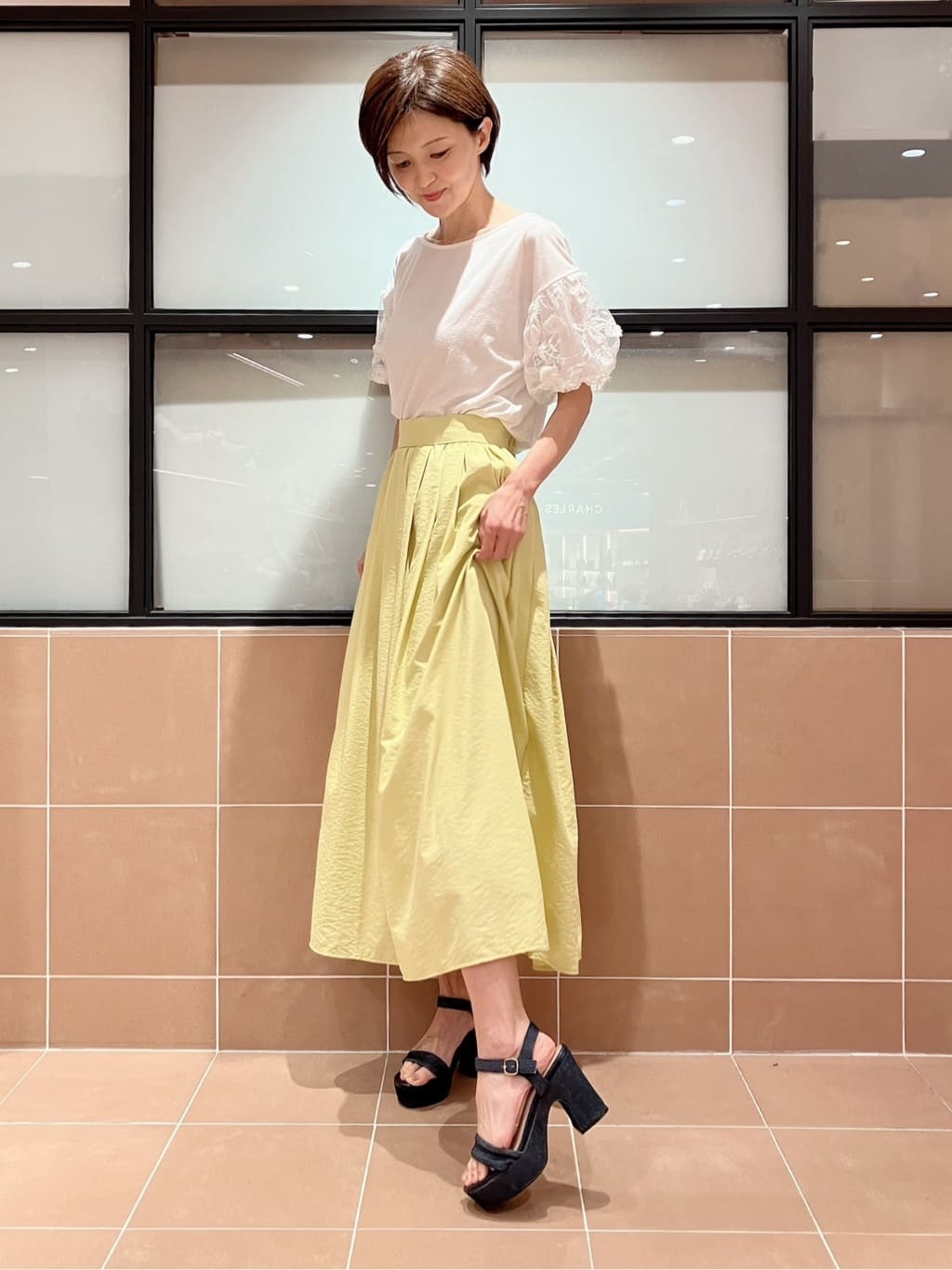 Ｋさんの「ESPERANZA｜アンクルベルトサンダル」を使ったコーディネート