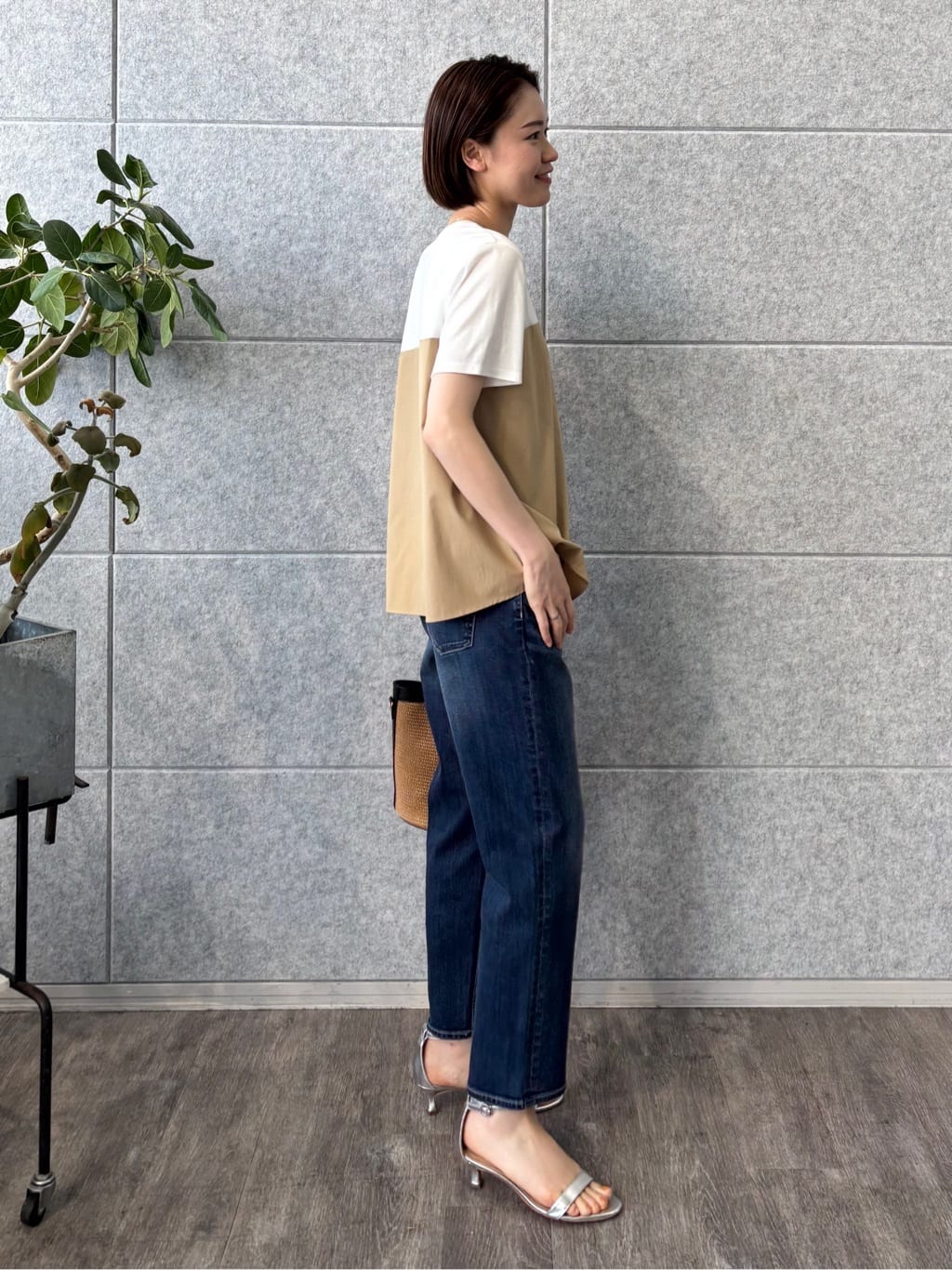 kanaeさんの「INDIVI｜【洗える】ビスチェレイヤード風トップス」を使ったコーディネート