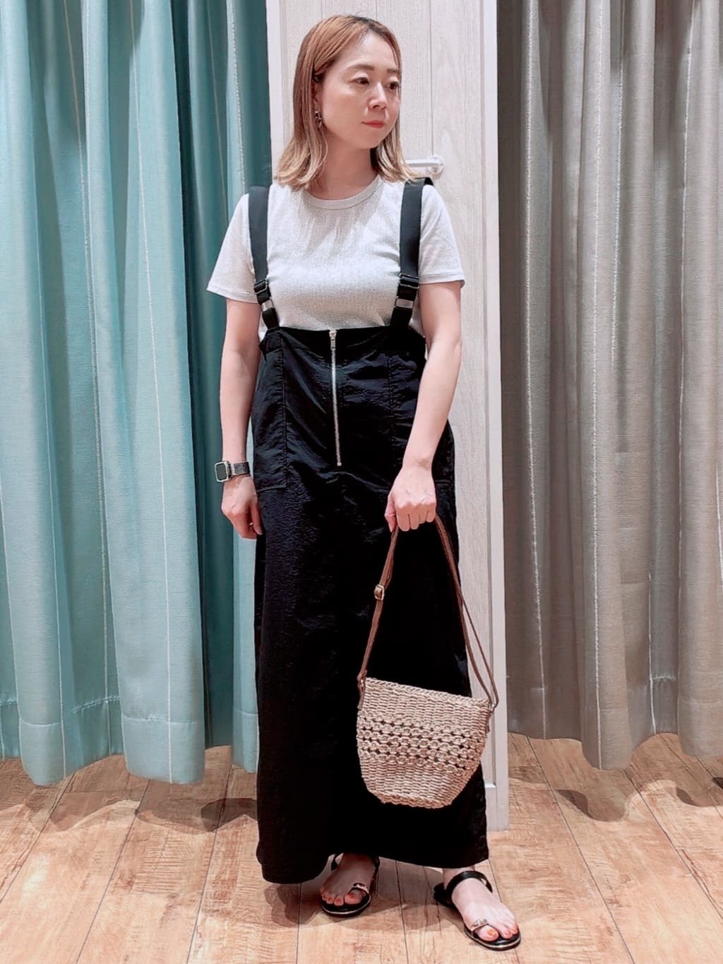 なみぞうさんの「SHOO･LA･RUE｜【洗える/プチプラ】大人の抜け感をプラスする バンドカラーシャツ」を使ったコーディネート