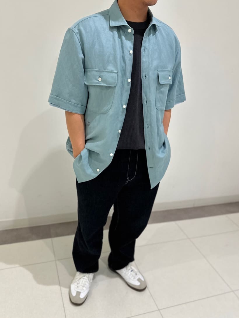 MATSUBARAさんの「DRESSTERIOR｜◆リネンレーヨン ハーフスリーブシャツ」を使ったコーディネート