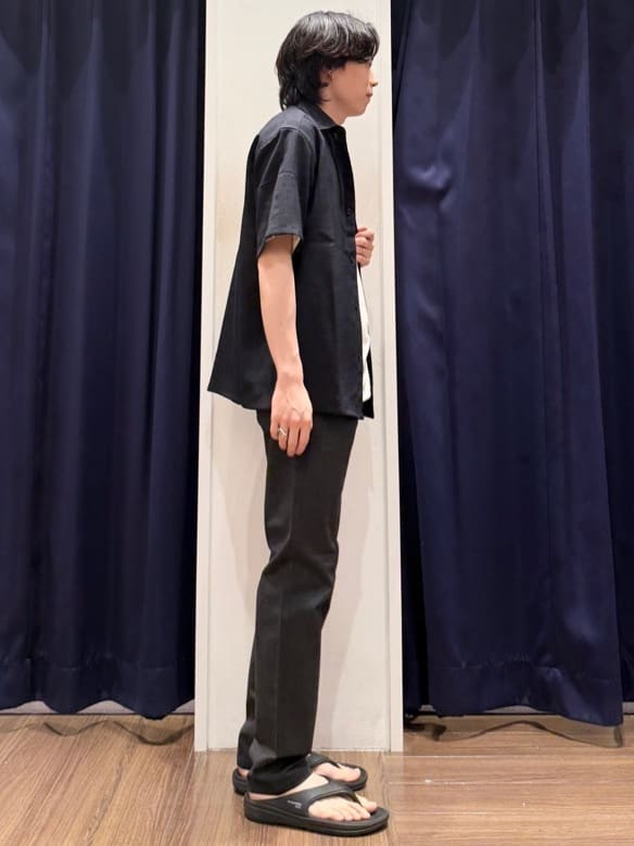 Tightさんの「THE SHOP TK｜ポリ麻刺繍半袖Tシャツ」を使ったコーディネート