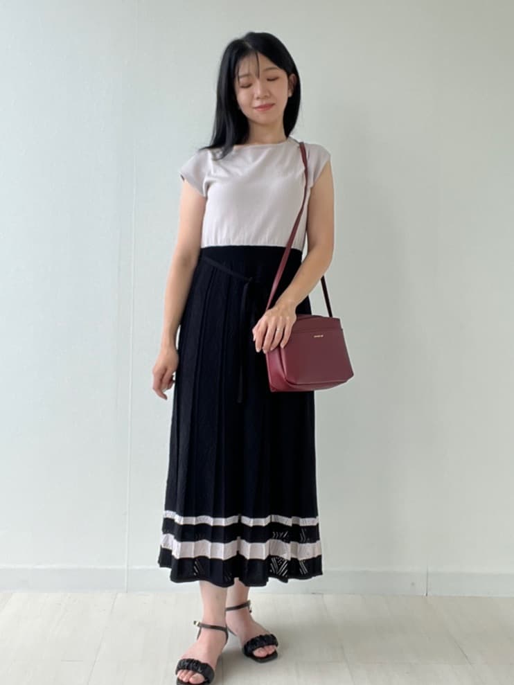 Mori Moriさんの「index｜◆ギャザーフリルベルトウェッジソールサンダル」を使ったコーディネート