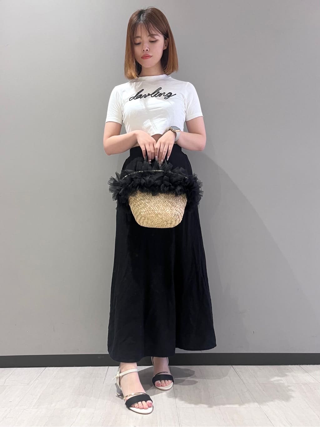 RISAさんの「ESPERANZA｜カラーヒールサンダル」を使ったコーディネート