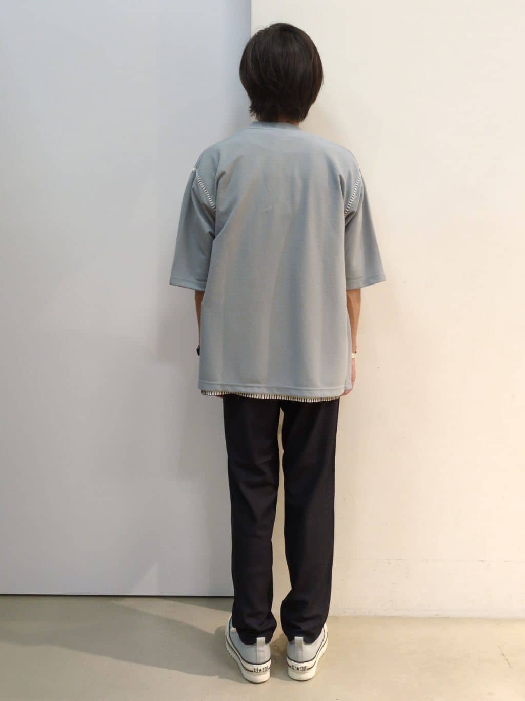 takeさんの「THE SHOP TK｜ツイルステッチ半袖カーディガン【洗濯機OK/接触冷感】」を使ったコーディネート