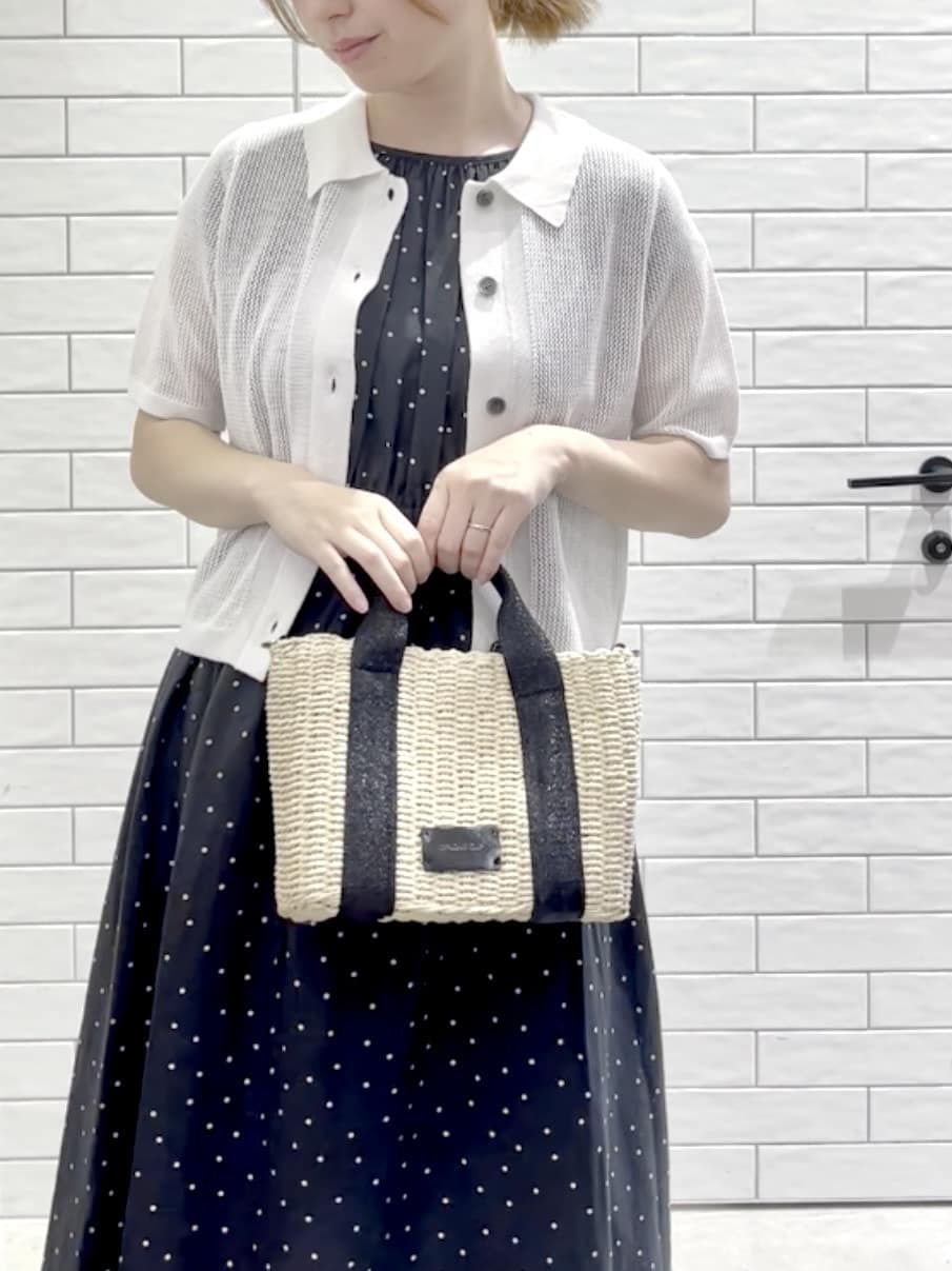 しおりさんの「OPAQUE.CLIP｜ドットプリントワンピース【洗濯機洗い可】」を使ったコーディネート