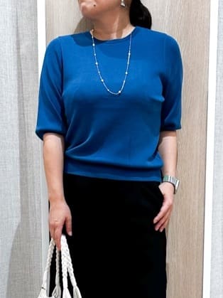 naoさんの「grove｜ひんやり多機能・やわらかドライタッチ五分袖プルオーバー」を使ったコーディネート