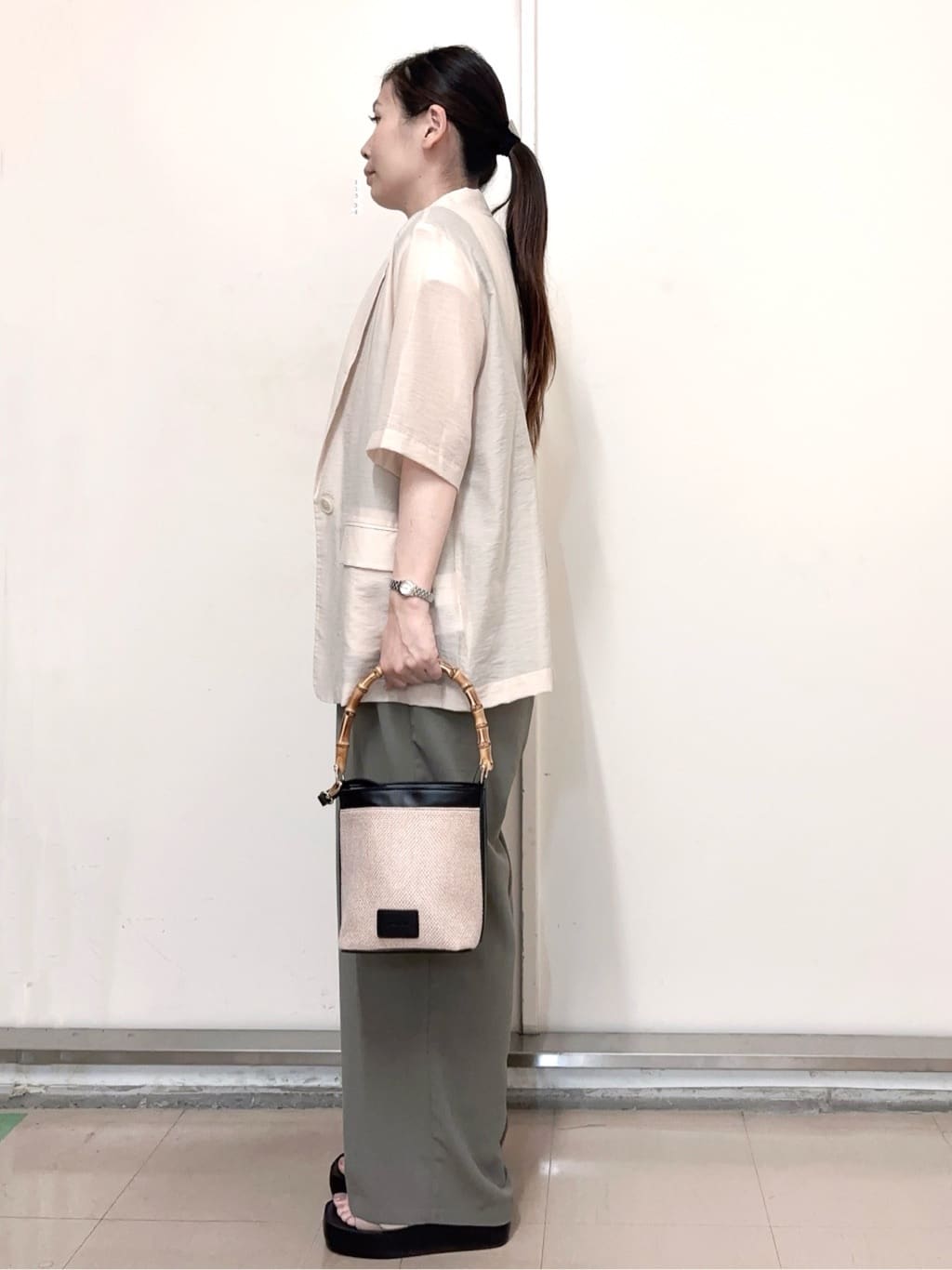 あきさんの「OPAQUE.CLIP｜◆イージーサロペット【洗濯機洗い可】」を使ったコーディネート