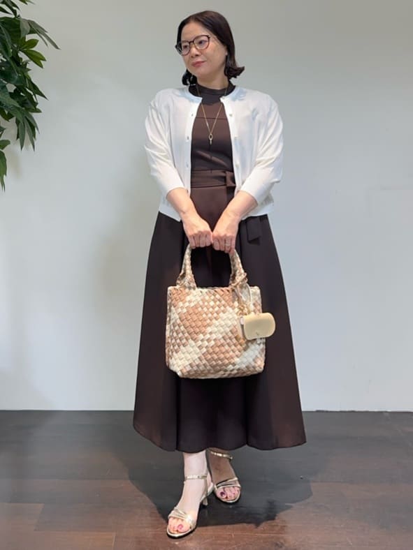 Asamiさんの「UNTITLED｜バイカラーメガネストラップ」を使ったコーディネート