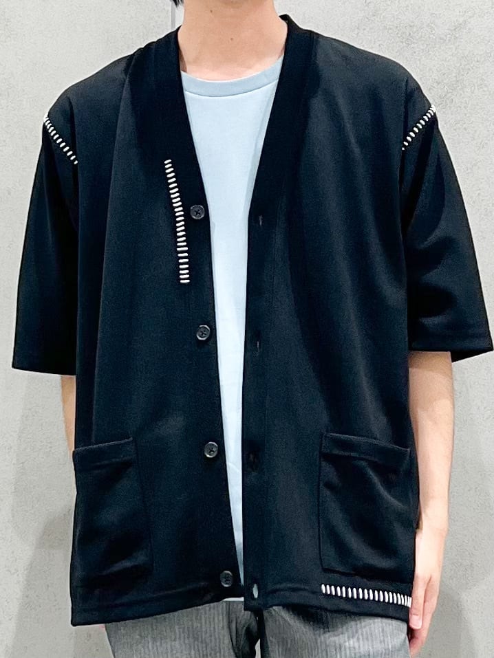 SHI-MAさんの「THE SHOP TK｜ツイルステッチ半袖カーディガン【洗濯機OK/接触冷感】」を使ったコーディネート