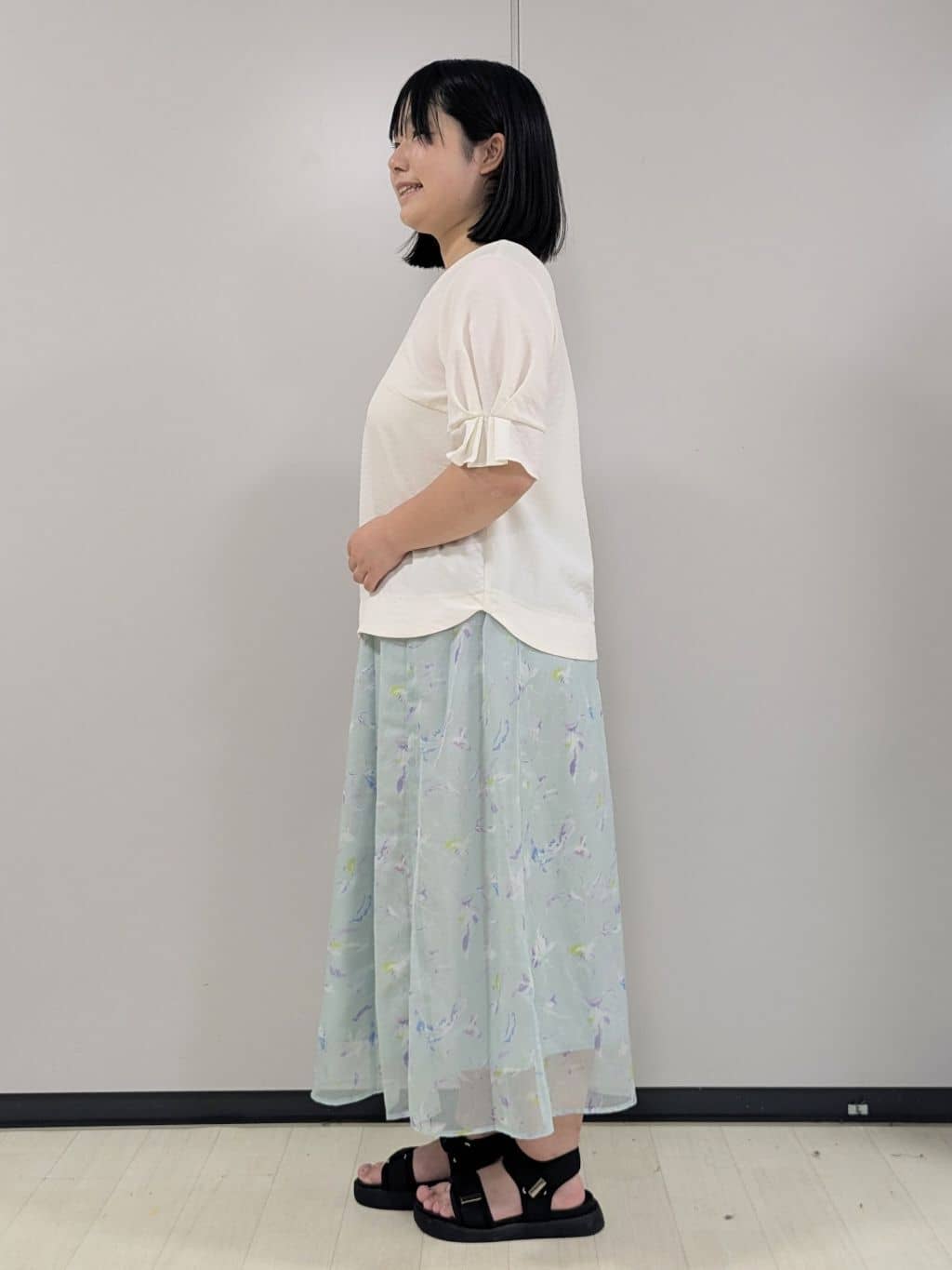 Nonさんの「index｜《8色展開／XS-LLサイズ》タックパフスリーブブラウス【洗濯機洗い可／吸水速乾／防シワ／抗ピル】」を使ったコーディネート