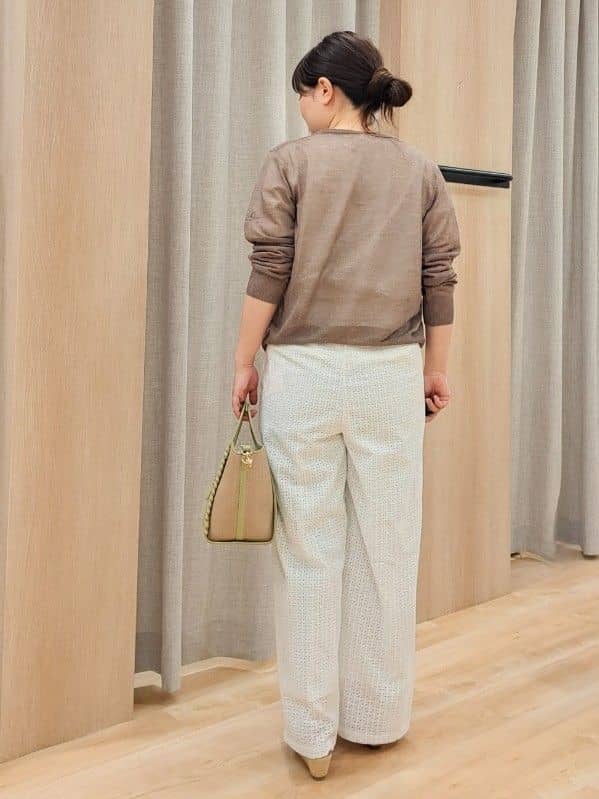 ふるさんの「grove｜【雑誌掲載】洗えるシアーカーディガン」を使ったコーディネート