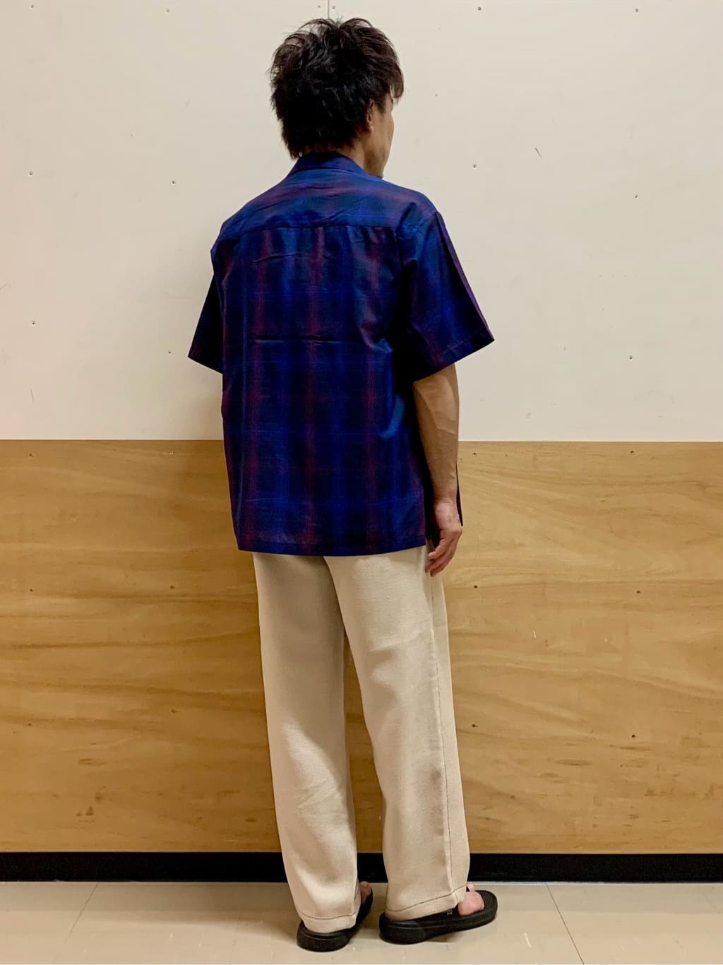 MATUさんの「THE SHOP TK｜オンブレチェック半袖シャツ 洗濯機OK」を使ったコーディネート