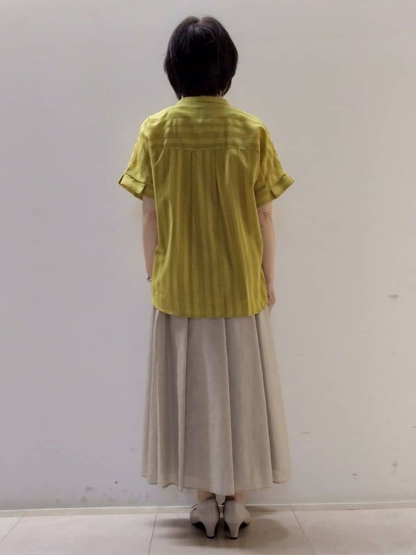 tokuさんの「Reflect｜【洗える】ドビーストライプブラウス」を使ったコーディネート
