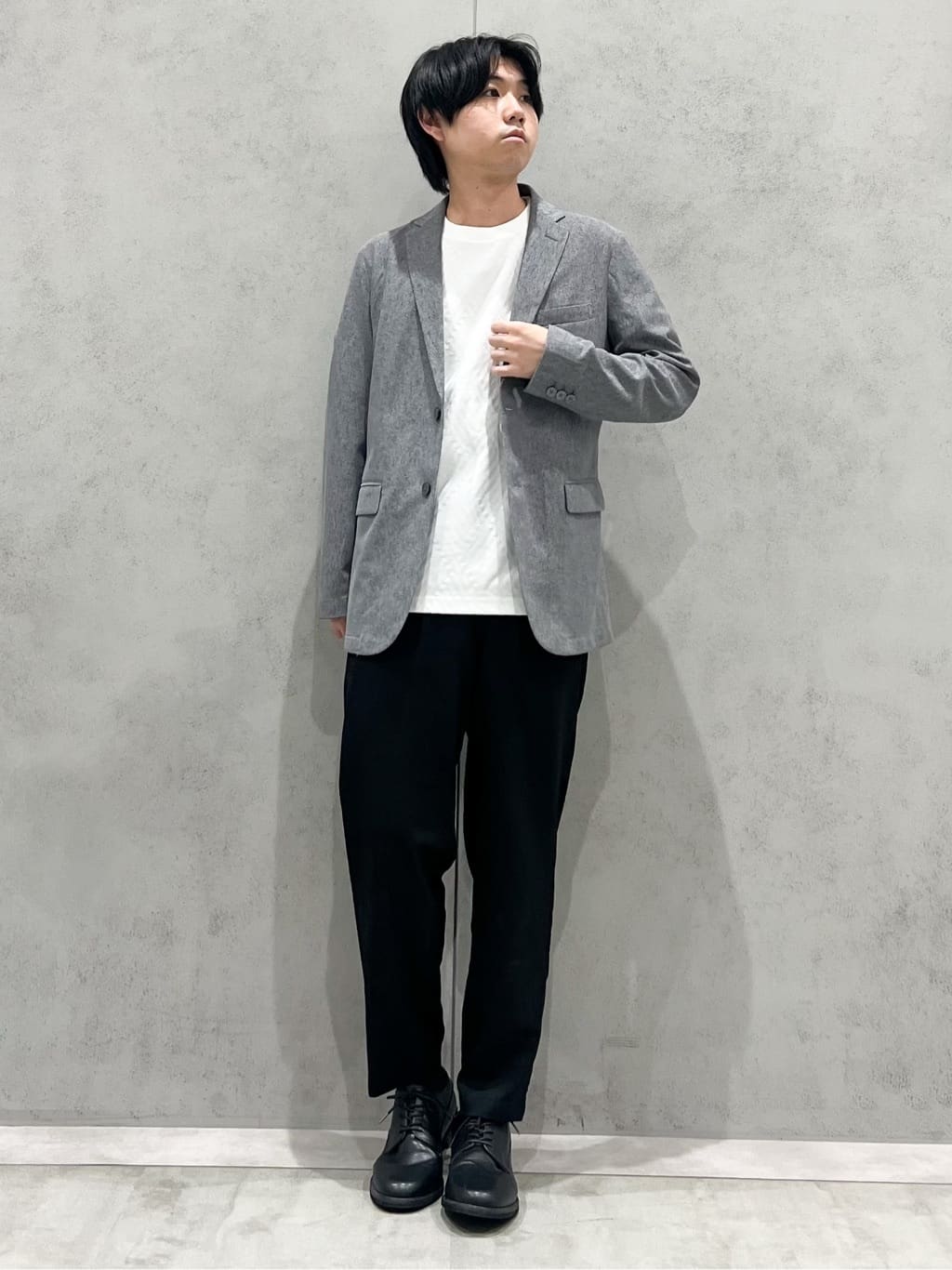 SHI-MAさんの「THE SHOP TK｜シャリルジャージ ジャケット　洗濯機OK/吸水速乾/イージーケア/セットアップ可」を使ったコーディネート