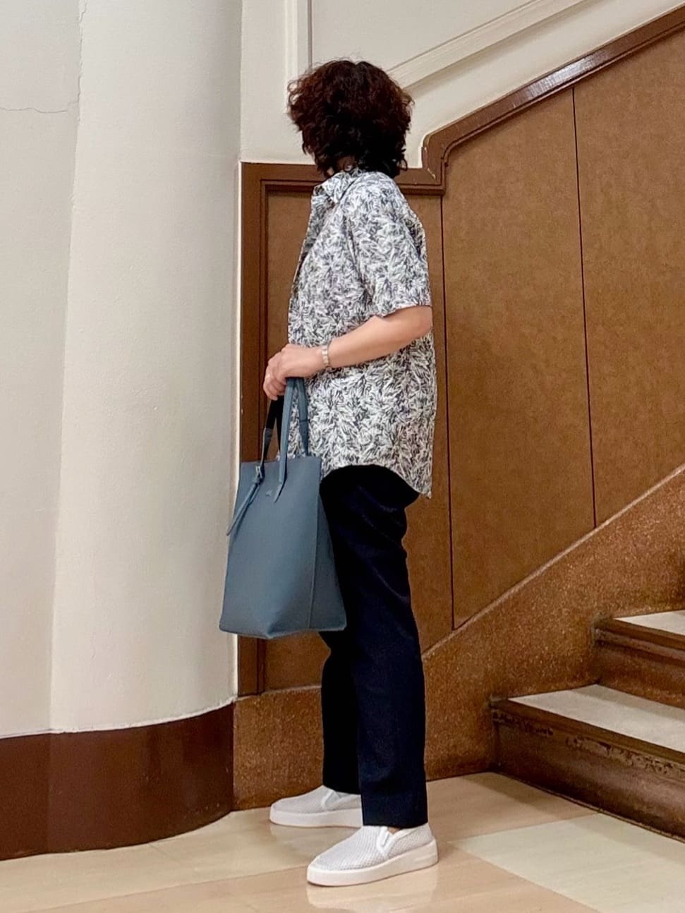 のぐみさんの「TAKEO KIKUCHI｜【抗菌防臭／5サイズ展開】ハイゲージポンチ Tシャツ」を使ったコーディネート