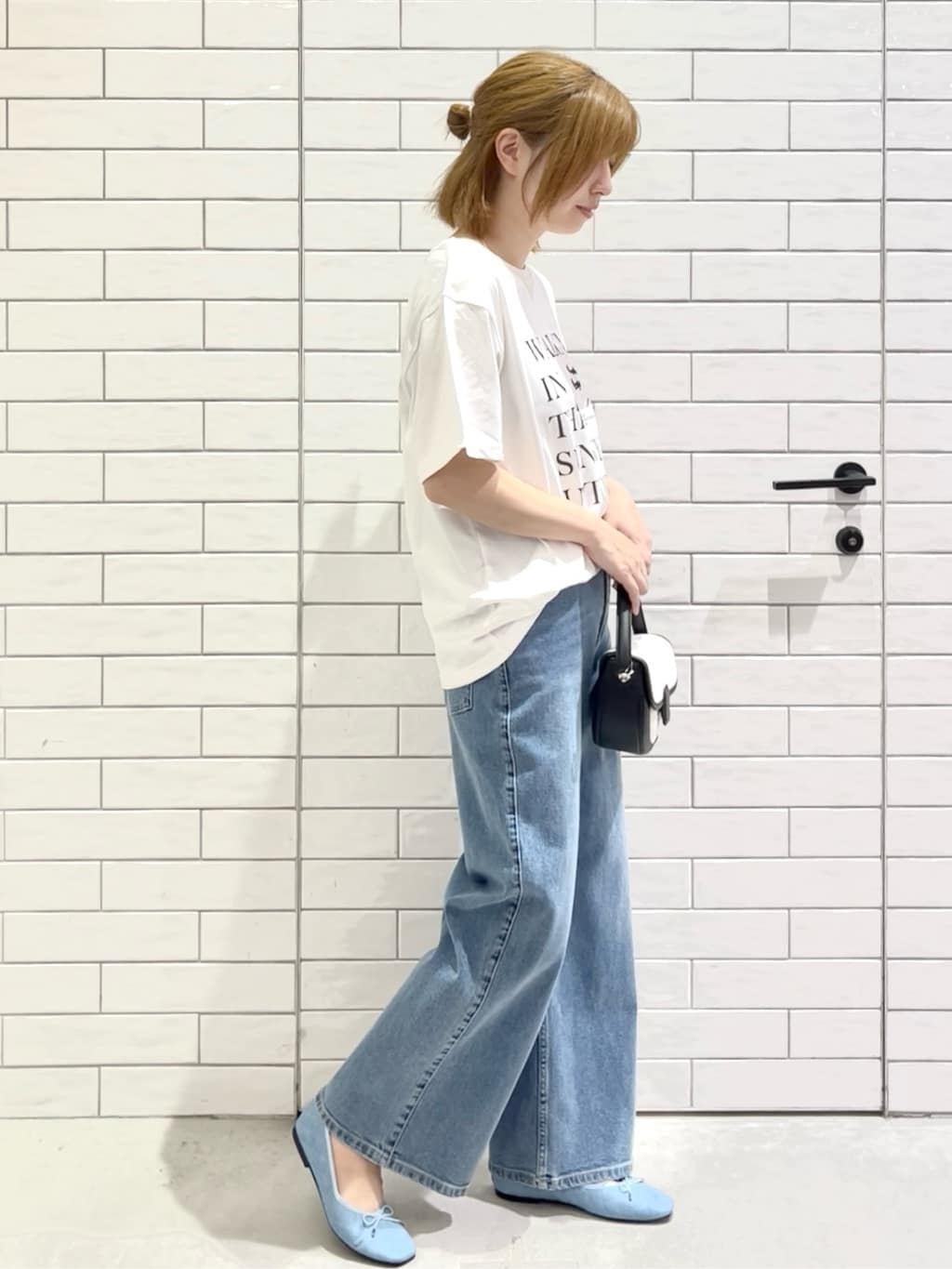 しおりさんの「OPAQUE.CLIP｜【定番/6color】名品フラットバレエシューズ」を使ったコーディネート