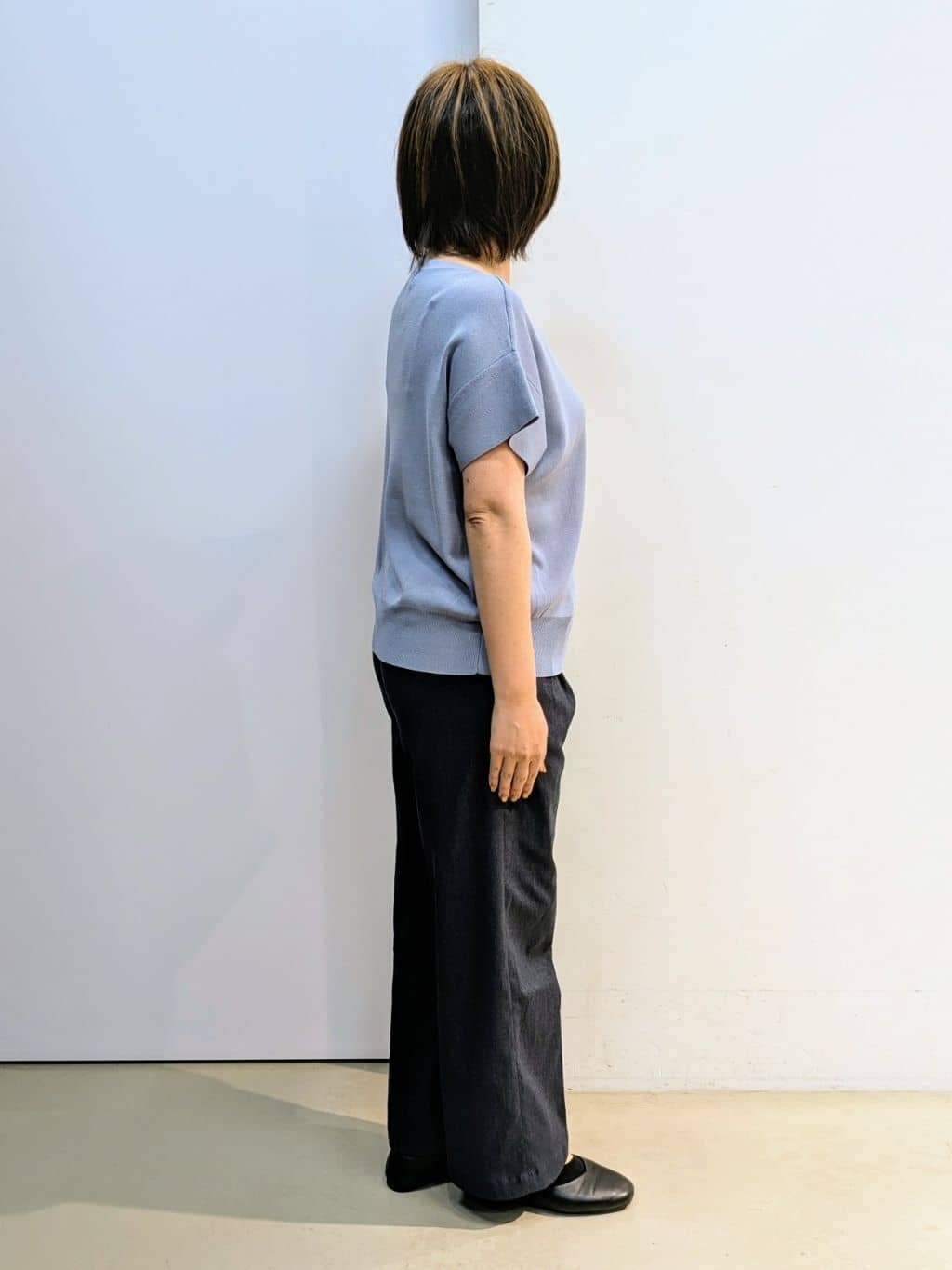 kotoさんの「THE SHOP TK｜さらさらフレアスリーブサマーニット【毛玉になりにくい/UV/洗濯機OK】」を使ったコーディネート