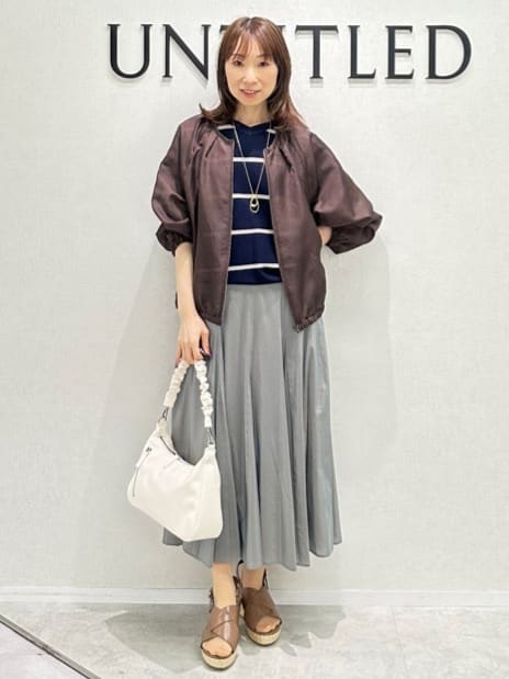 Miwaさんの「UNTITLED｜ライトダブルリングネックレス」を使ったコーディネート