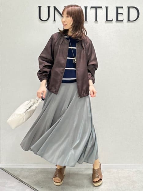 Miwaさんの「UNTITLED｜ライトダブルリングネックレス」を使ったコーディネート