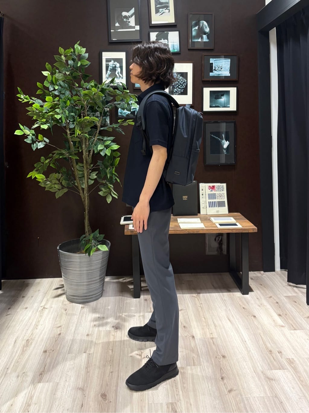 Kaiさんの「TAKEO KIKUCHI｜【抗菌防臭／9色5サイズ展開】ハニカムメランジ ポロシャツ」を使ったコーディネート