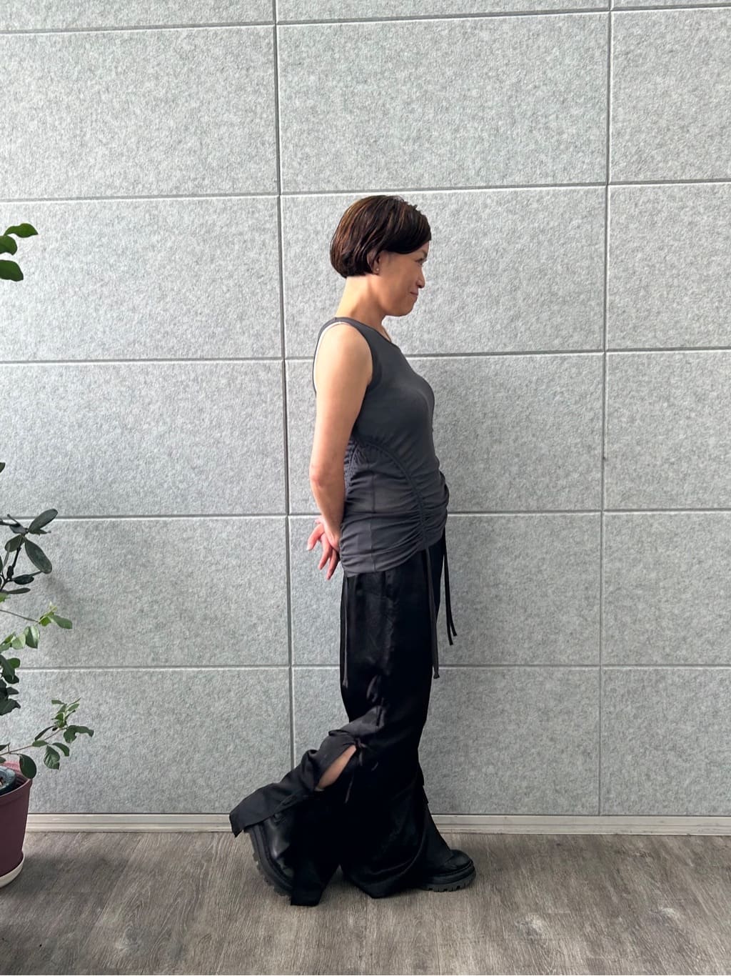 yukoさんの「CODE A｜ribbon easy pants」を使ったコーディネート