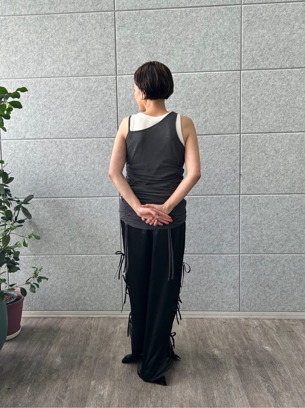 yukoさんの「CODE A｜ribbon easy pants」を使ったコーディネート
