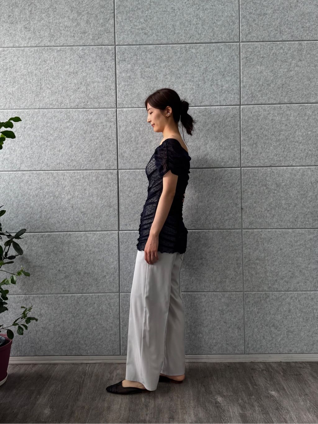 uchi__yamaさんの「CODE A｜french twill easy trouser」を使ったコーディネート