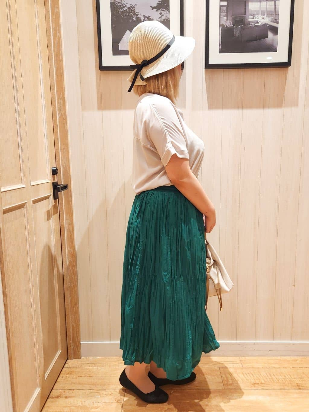 れーやんさんの「SHOO･LA･RUE｜【洗える/プチプラ】大人の抜け感をプラスする バンドカラーシャツ」を使ったコーディネート