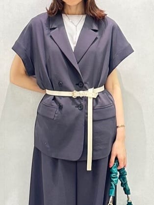 Miwaさんの「UNTITLED｜【本革 旬トレンド】ナローベルト」を使ったコーディネート