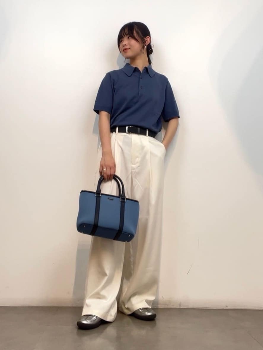 リンナさんの「TAKEO KIKUCHI｜【抗菌防臭】COOL DOTS（R）ドビープリント ジャケット」を使ったコーディネート