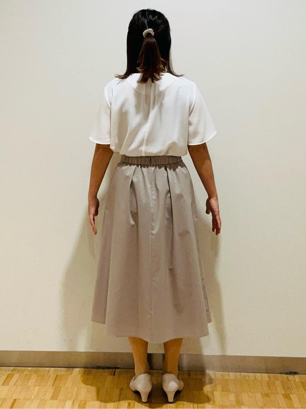 haseさんの「Reflect｜◆【洗える】タックディティールブラウス」を使ったコーディネート