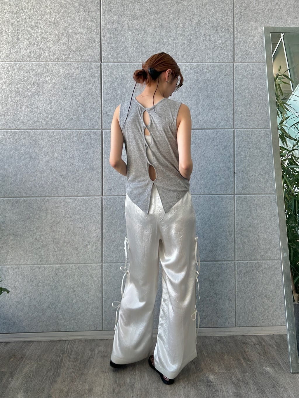 harunaさんの「CODE A｜ribbon easy pants」を使ったコーディネート