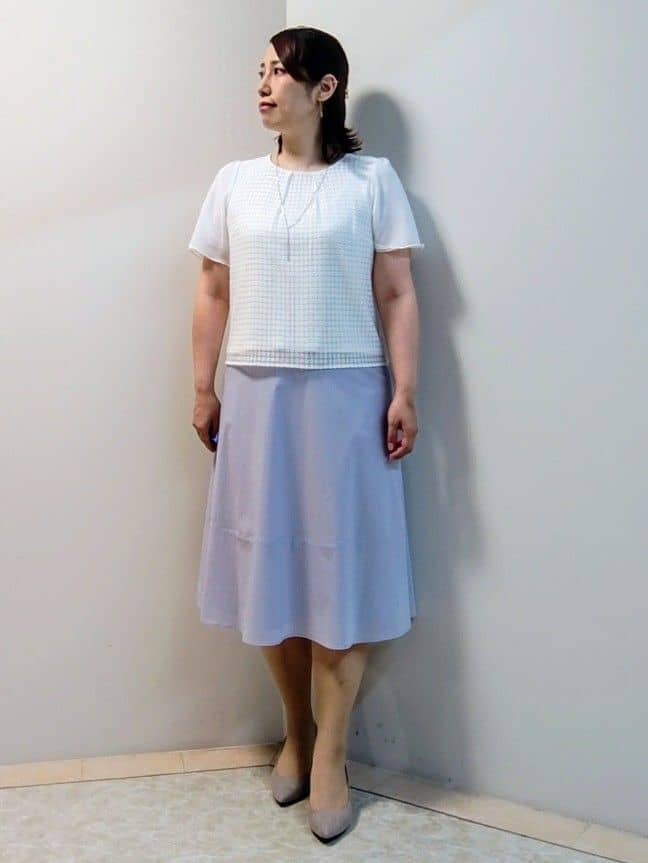 エリさんの「Reflect｜◆【接触冷感／洗える／吸水速乾／夏のオケージョンに／セットアップ可】ノーカラージャケット」を使ったコーディネート