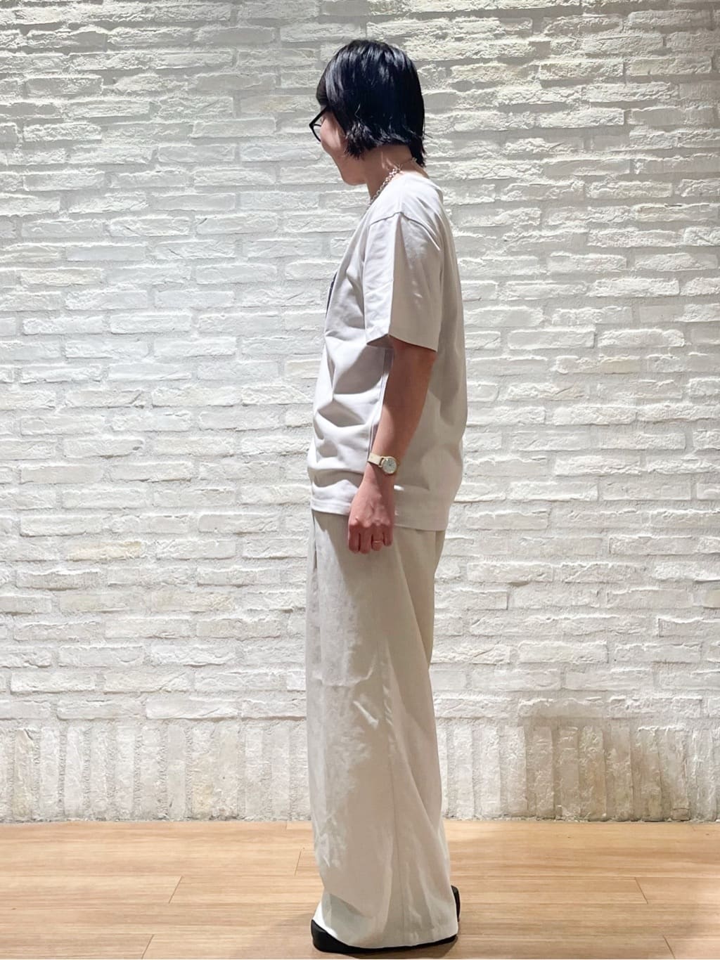 シゲリさんの「OPAQUE.CLIP｜ボリュームソールスポーティサンダル」を使ったコーディネート