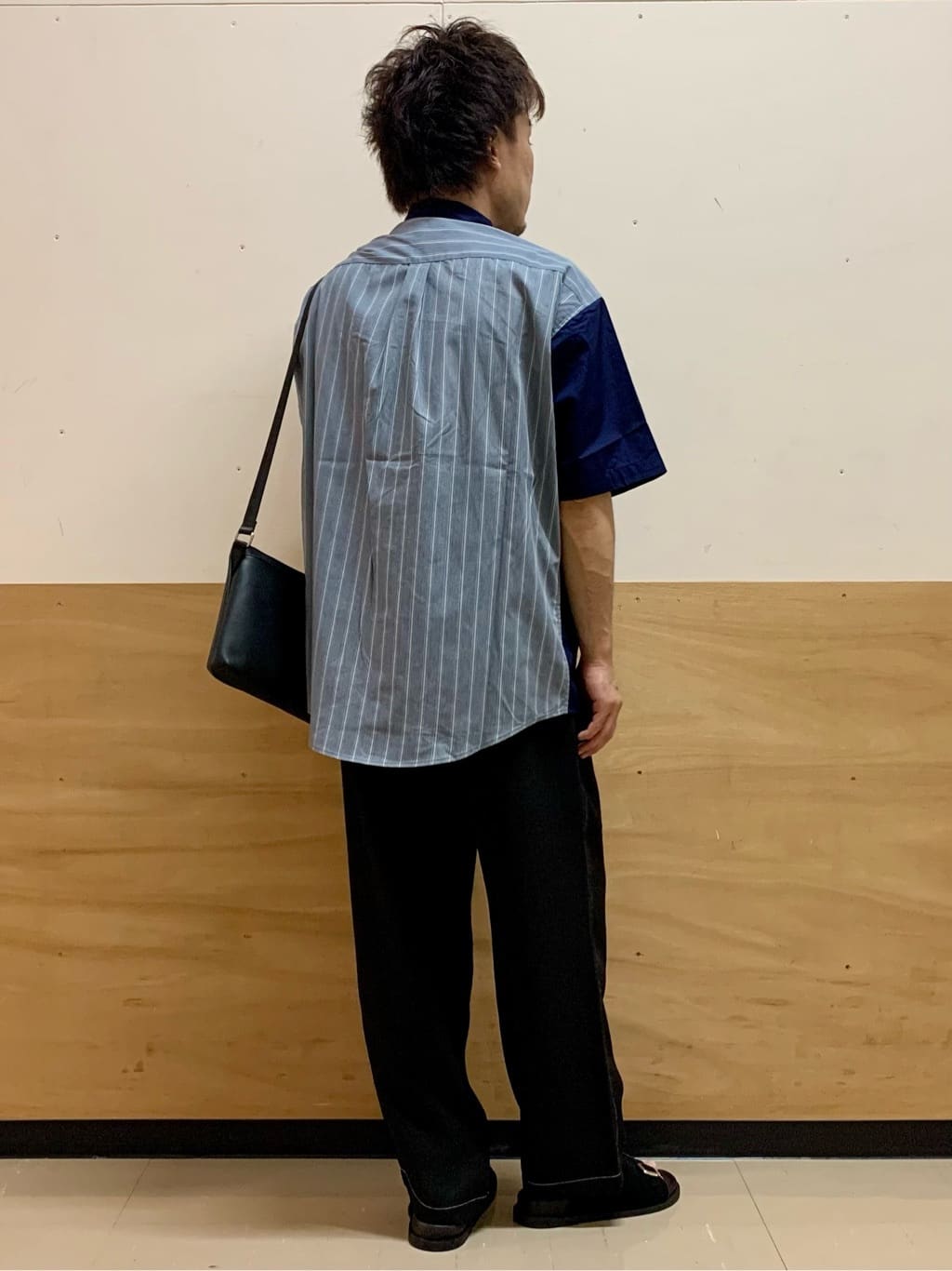 MATUさんの「THE SHOP TK｜ブロードパネルストライプ 半袖シャツ 洗濯機OK／サスティナブル素材」を使ったコーディネート