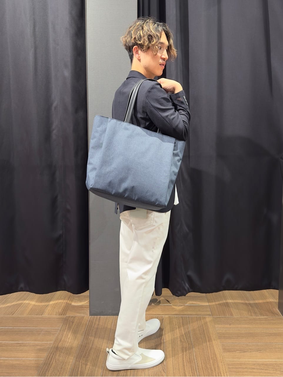 tomoyaさんの「THE SHOP TK｜シャリルジャージ ジャケット　洗濯機OK/吸水速乾/イージーケア/セットアップ可」を使ったコーディネート