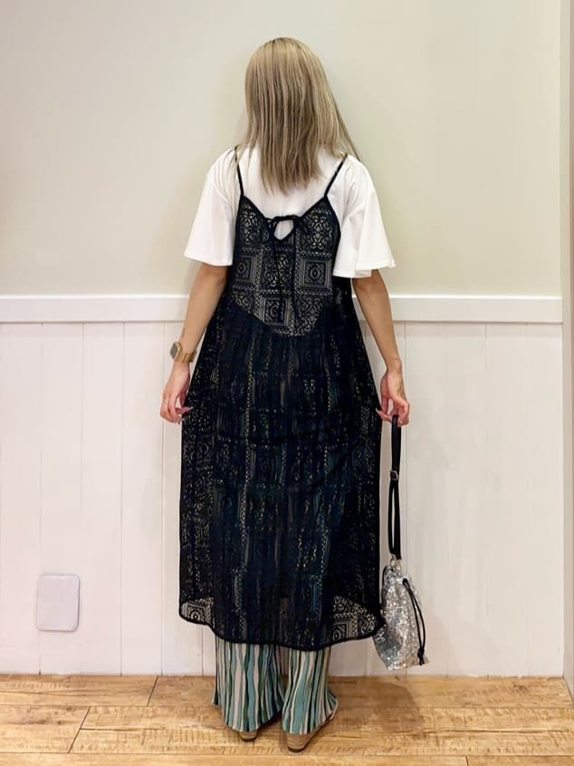 みりのさんの「SHOO･LA･RUE｜【S-LL】レースキャミワンピース」を使ったコーディネート
