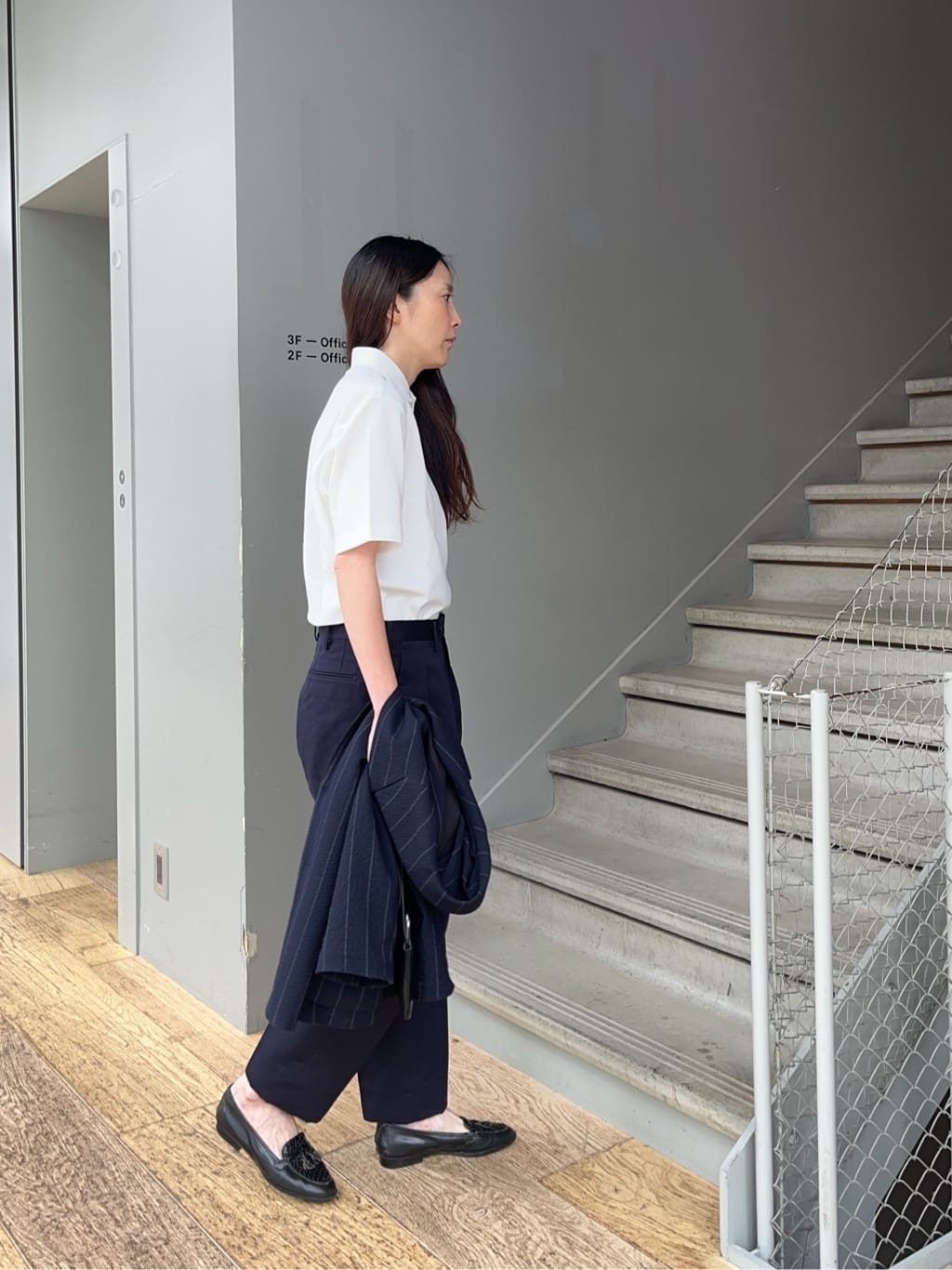 神野（jinno）さんの「TAKEO KIKUCHI｜【抗菌防臭／9色5サイズ展開】ハニカムメランジ ポロシャツ」を使ったコーディネート