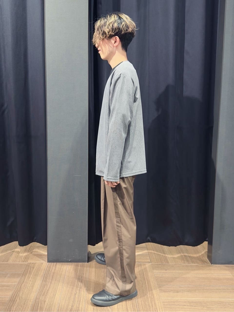 tomoyaさんの「THE SHOP TK｜シャリルジャージ カーディガン 洗濯機OK/吸水速乾/イージーケア/セットアップ可」を使ったコーディネート
