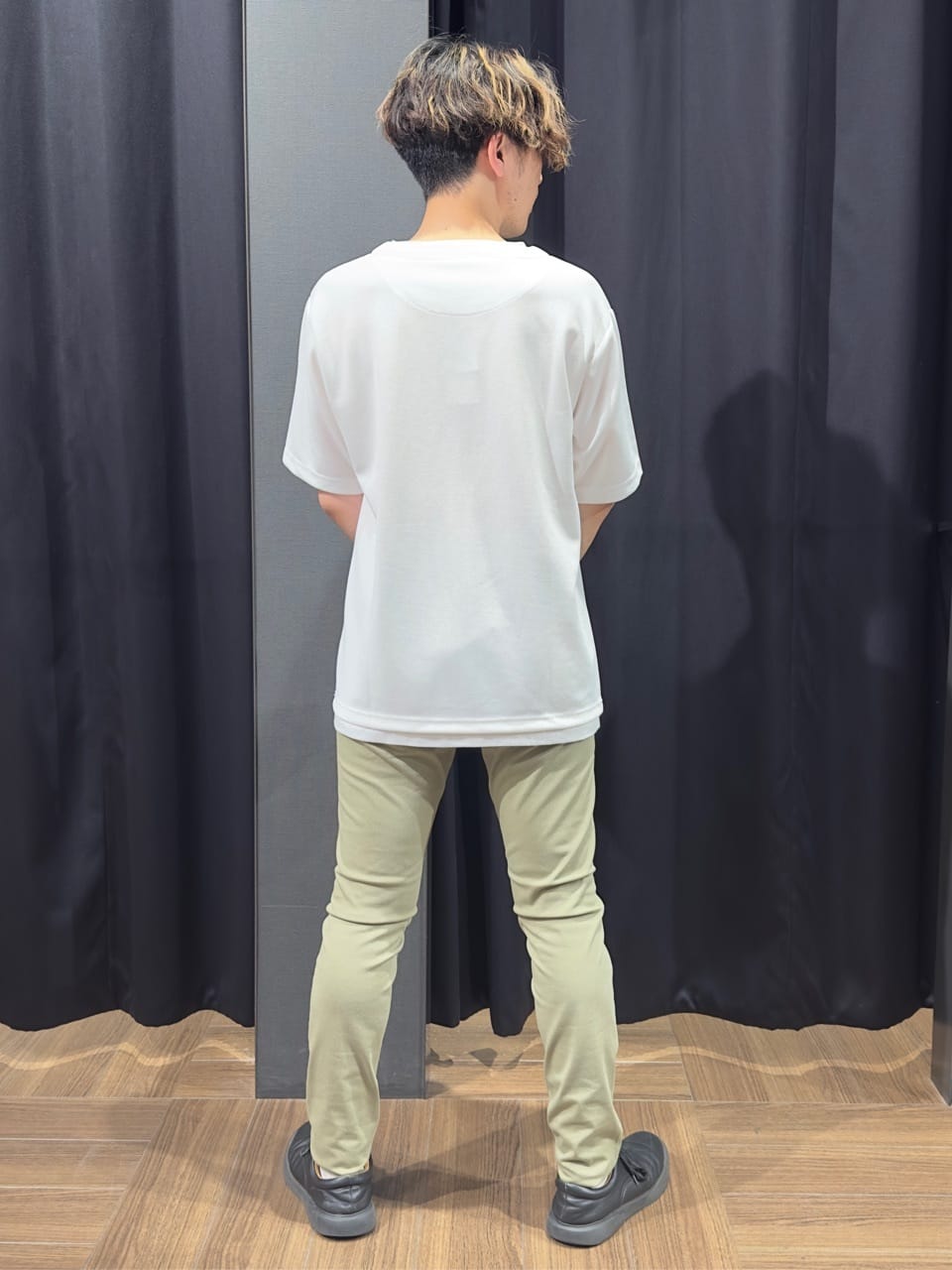 tomoyaさんの「THE SHOP TK｜ダイヤ柄プリント半袖シャツ【洗濯機OK/オーバーサイズ】」を使ったコーディネート