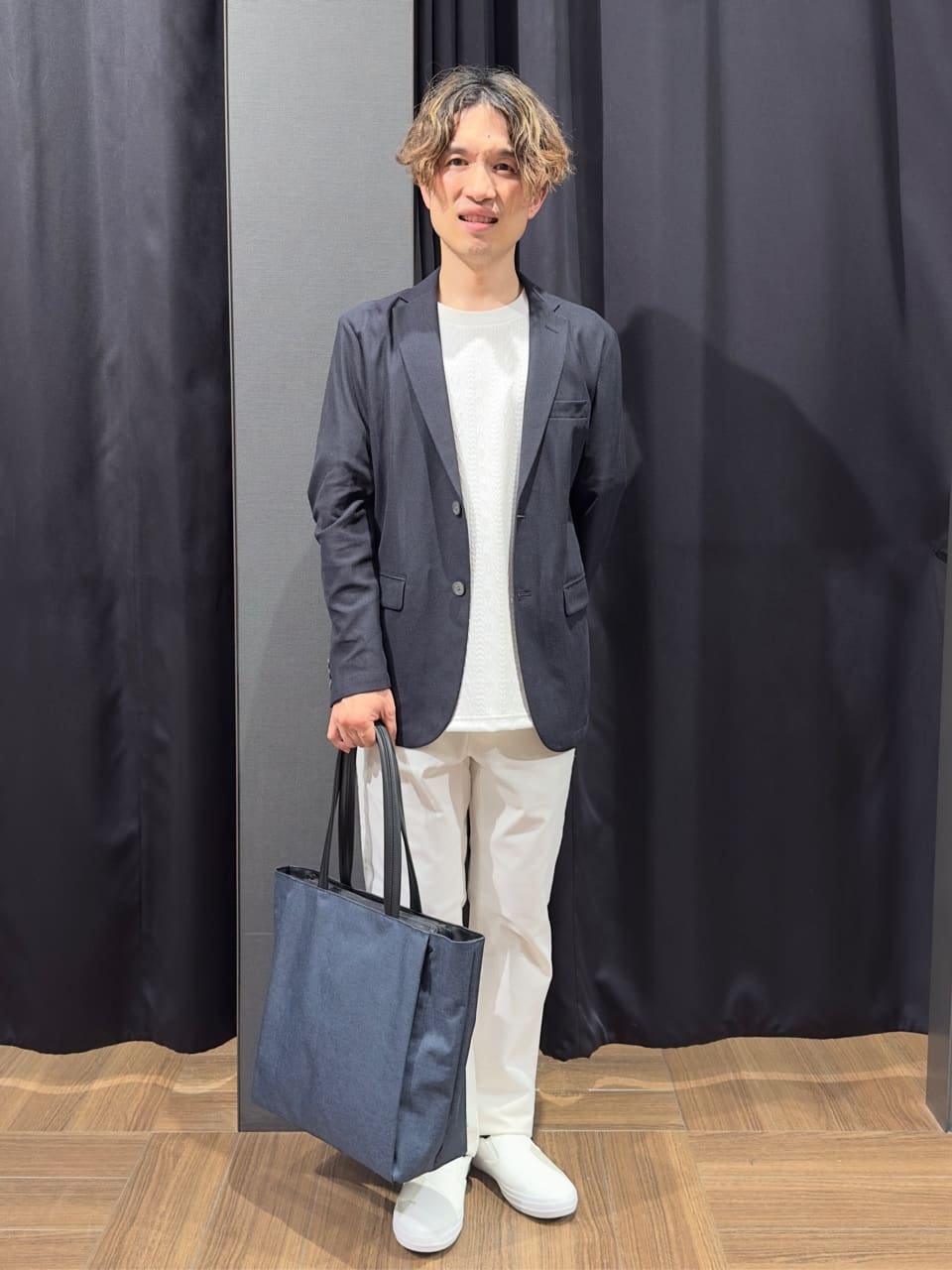 tomoyaさんの「THE SHOP TK｜シャリルジャージ ジャケット　洗濯機OK/吸水速乾/イージーケア/セットアップ可」を使ったコーディネート