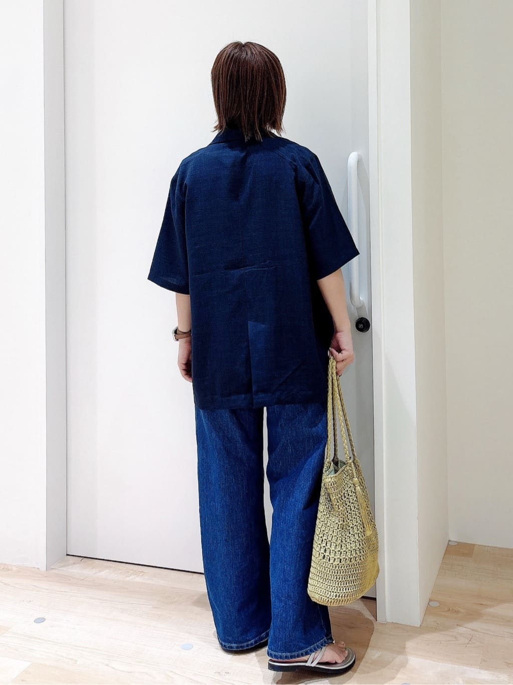 MIYUさんの「grove｜軽やかに羽織れて、きちんと見え ハーフスリーブテーラードジャケット」を使ったコーディネート